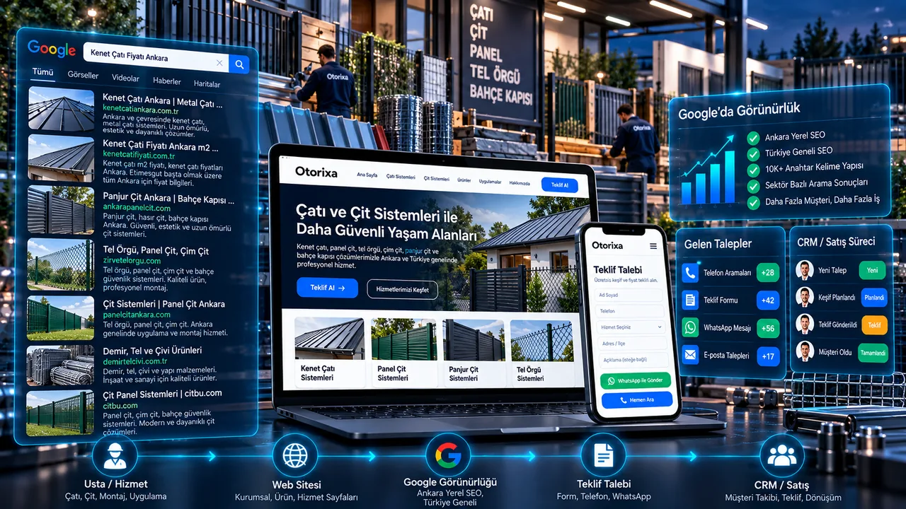 Usta / Hizmet — Usta ve hizmet işletmeleri için web sitesi, yerel SEO, teklif ve müşteri takip sistemi