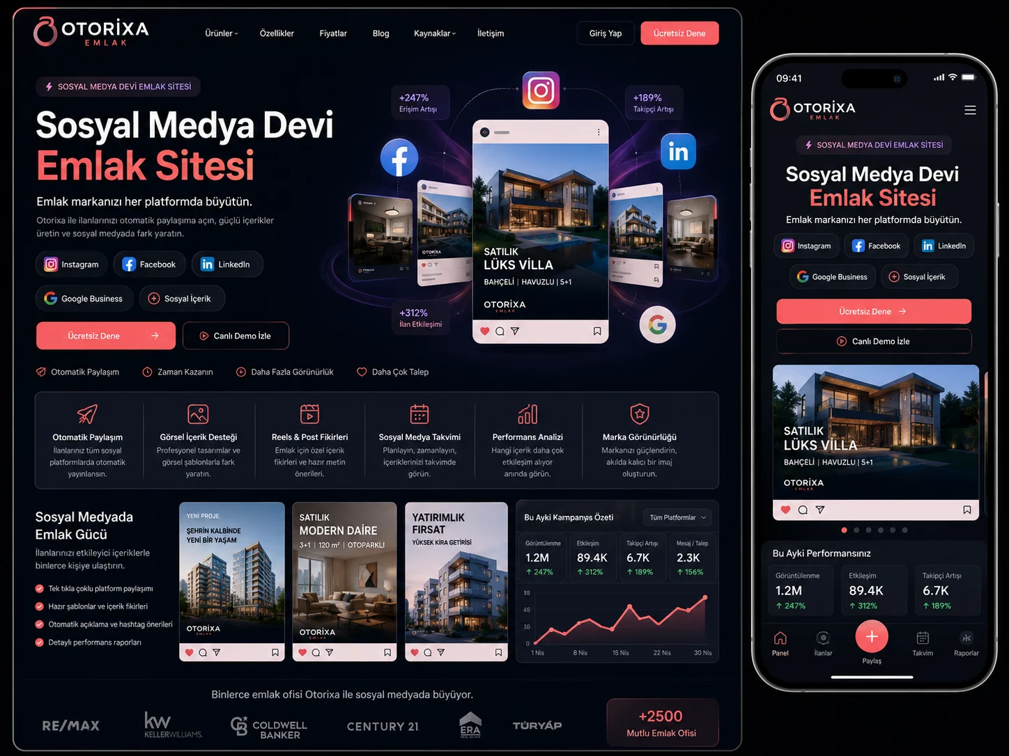 Villa Projesi Web Sitesi, Lüks Konut ve Müstakil Yaşam İçerikleri